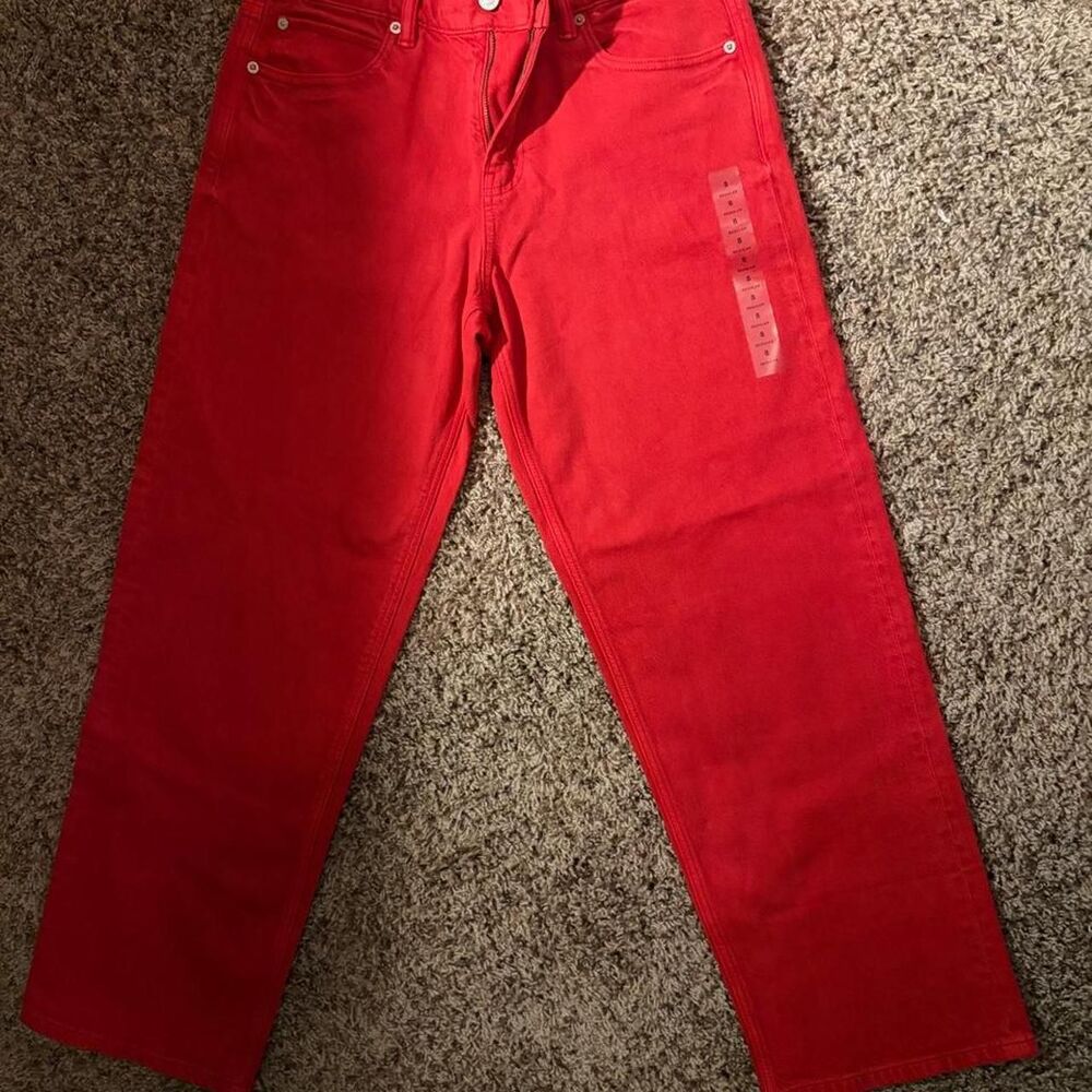 American-eagle Women's Red Jeans